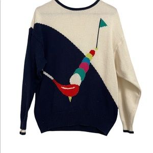 Vintage ⛳️ Golf Hole in one Sweater. Size XL